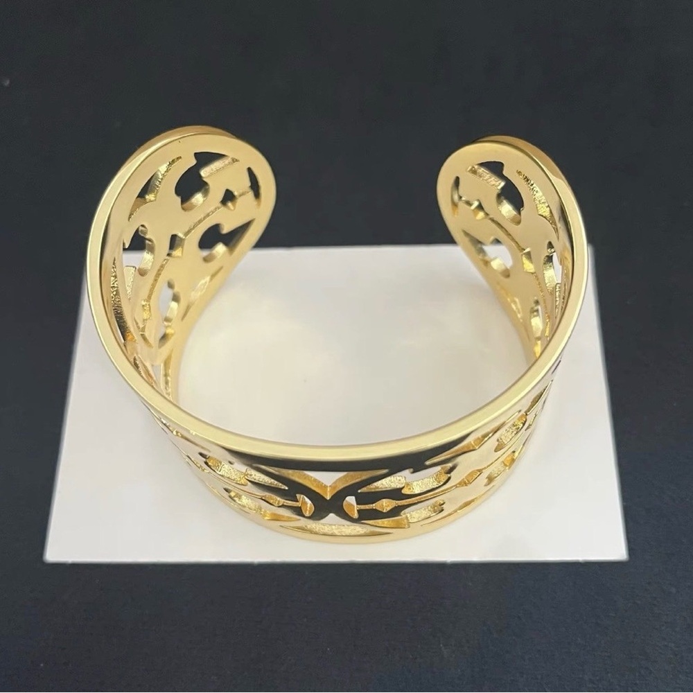 Tory Burch Gold Cuff Bracelet - Picture 2 of 4